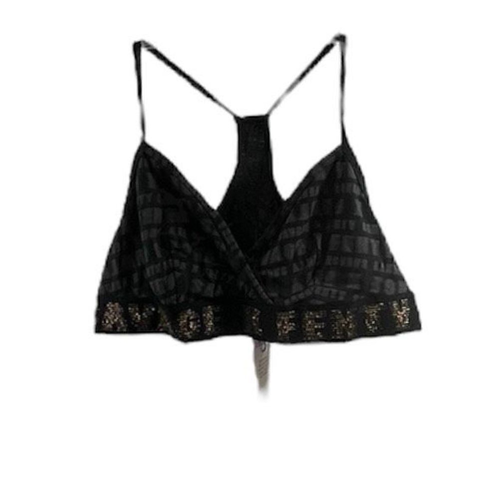 Savage By Fenty NWT Black Gold Bralette Size 14-16